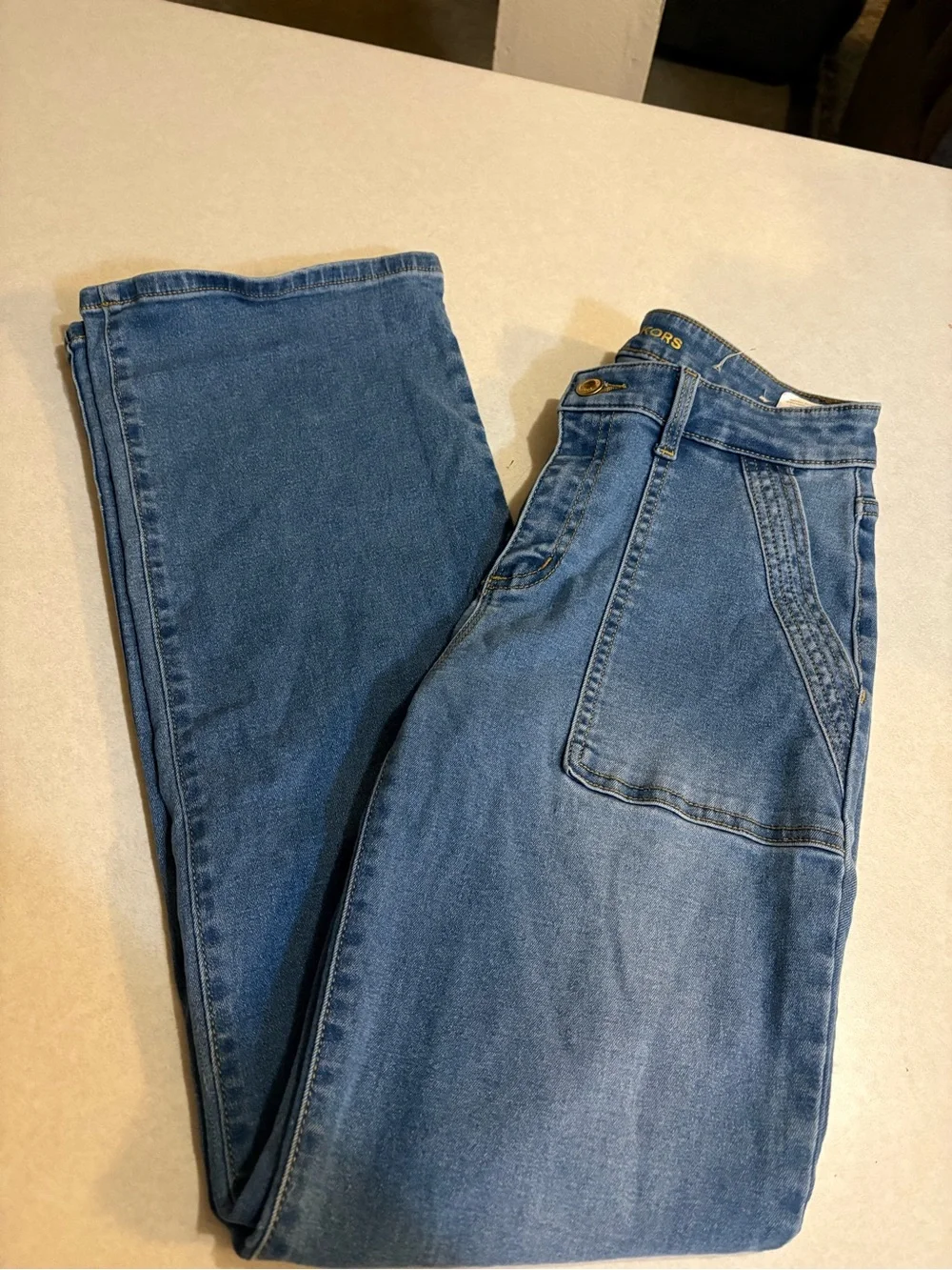 Michael Kors Blue High-Waist Jeans
